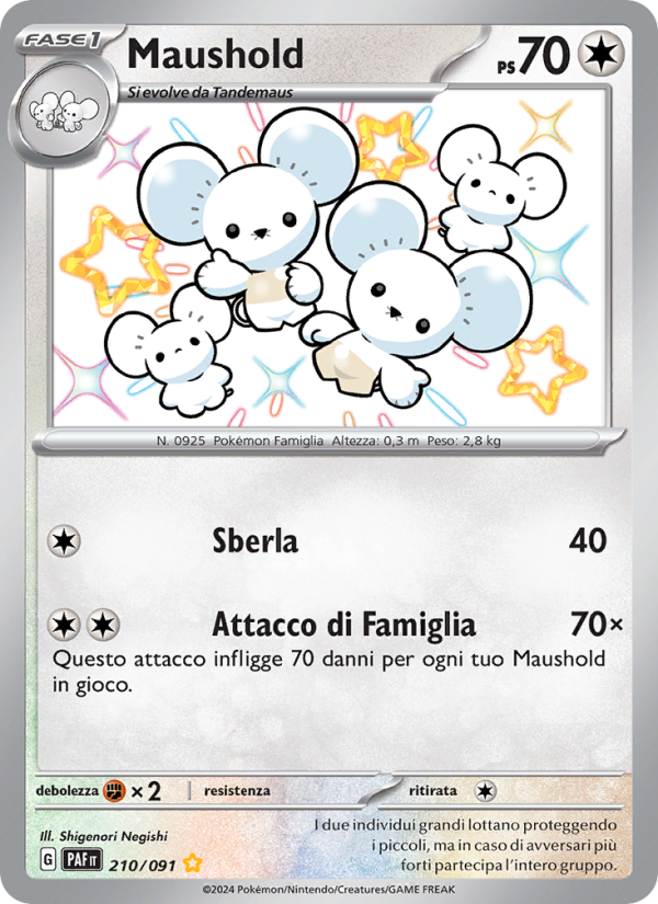 Maushold 210/245 — Destino di Paldea (Italian Pokémon TCG card)