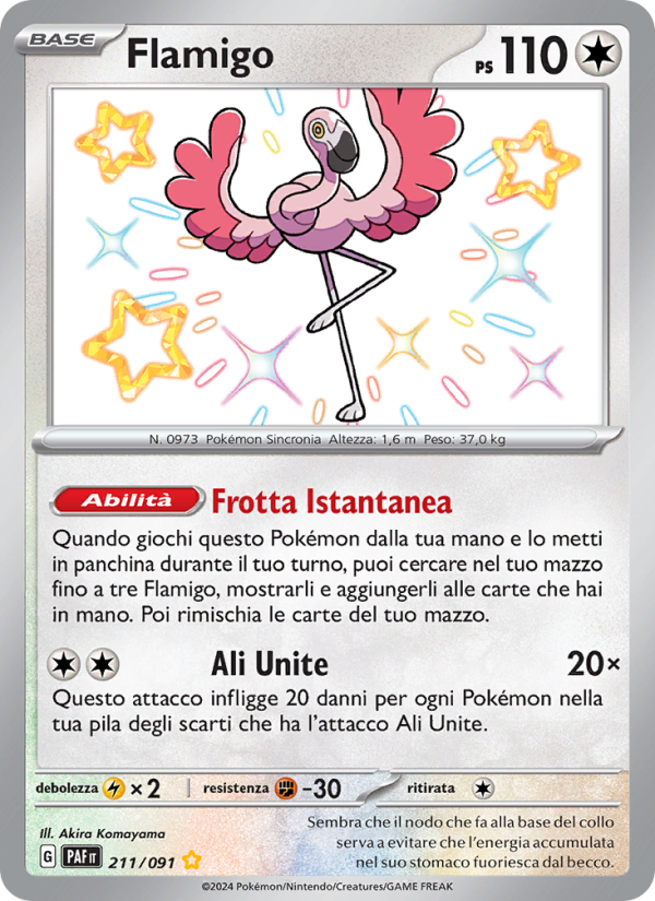 Flamigo 211/245 — Destino di Paldea (Italian Pokémon TCG card)
