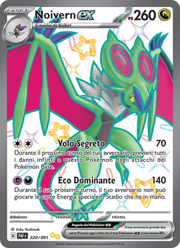 Noivern-ex 220/245 — Destino di Paldea (Italian Pokémon TCG card)