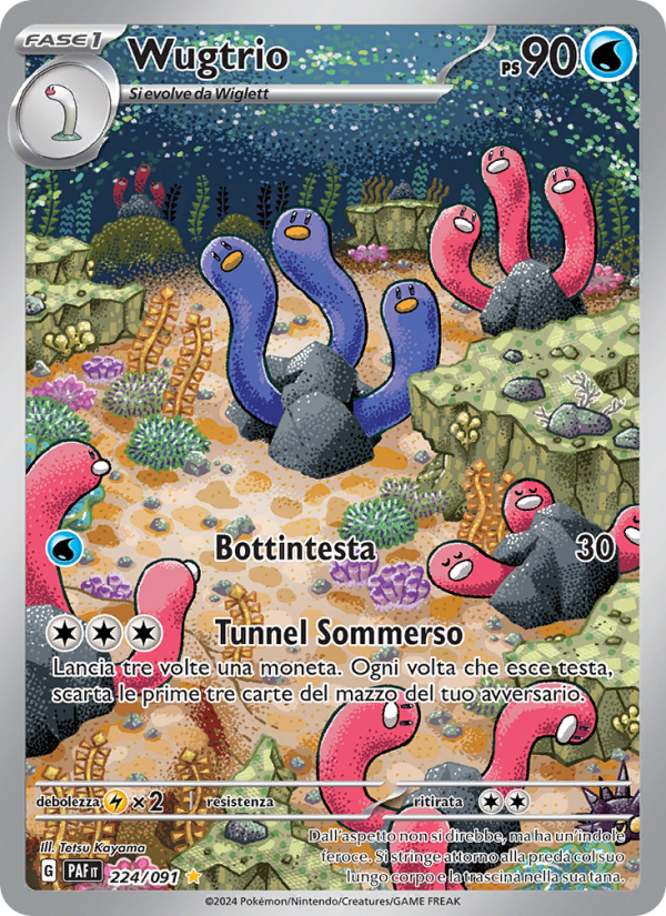 Wugtrio 224/245 — Destino di Paldea (Italian Pokémon TCG card)