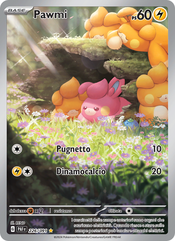 Pawmi 226/245 — Paldean Fates (Italian Pokémon TCG card)