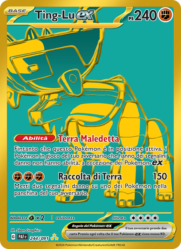 Ting-Lu-ex 244/245 — Destino di Paldea (Italian Pokémon TCG card)
