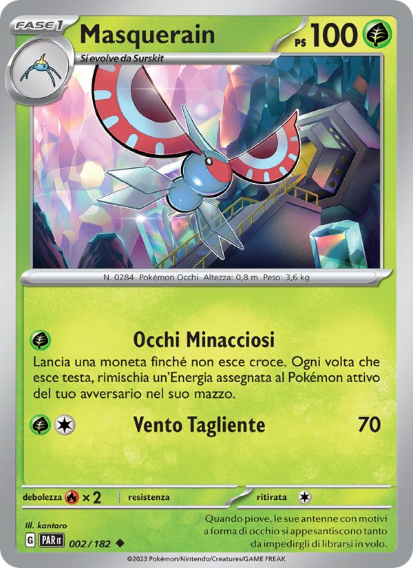 Masquerain 002/266 — Paradosso Temporale (Italian Pokémon TCG card)