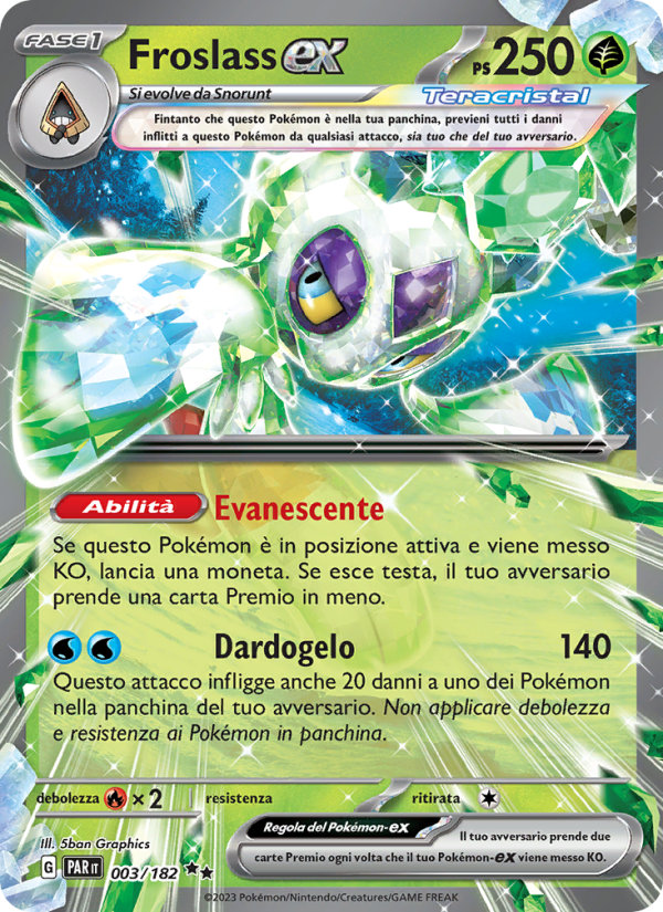 Froslass-ex 003/266 — Paradosso Temporale (Italian Pokémon TCG card)