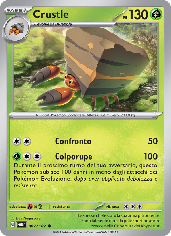 Crustle 007/266 — Paradosso Temporale (Italian Pokémon TCG card)