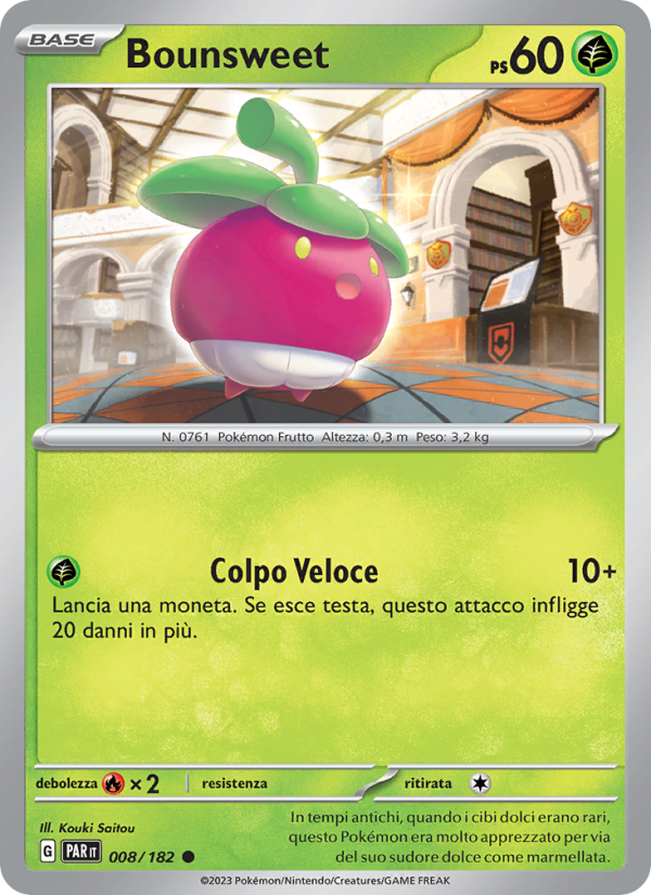 Bounsweet 008/266 — Paradosso Temporale (Italian Pokémon TCG card)