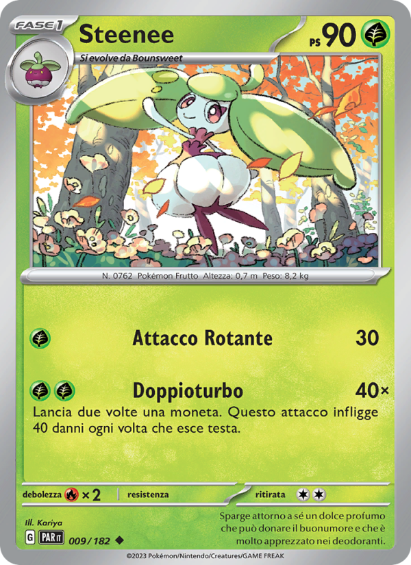 Steenee 009/266 — Paradosso Temporale (Italian Pokémon TCG card)