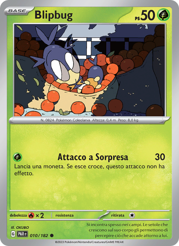 Blipbug 010/266 — Paradosso Temporale (Italian Pokémon TCG card)