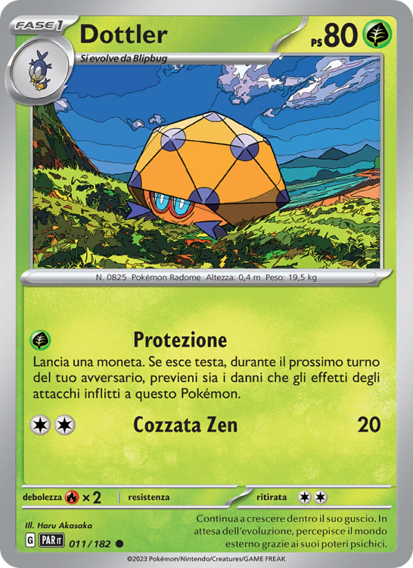 Dottler 011/266 — Paradosso Temporale (Italian Pokémon TCG card)