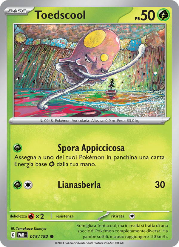 Toedscool 015/266 — Paradosso Temporale (Italian Pokémon TCG card)
