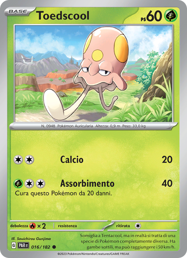 Toedscool 016/266 — Paradosso Temporale (Italian Pokémon TCG card)