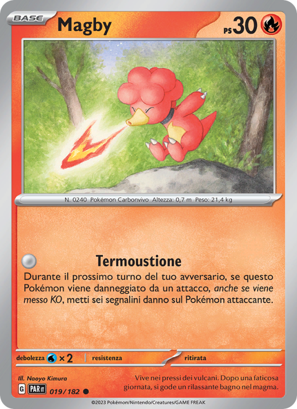 Magby 019/266 — Paradosso Temporale (Italian Pokémon TCG card)