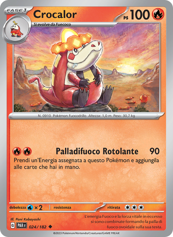 Crocalor 024/266 — Paradosso Temporale (Italian Pokémon TCG card)