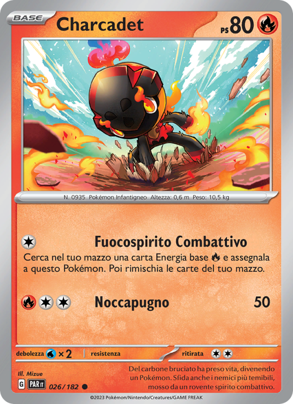 Charcadet 026/266 — Paradosso Temporale (Italian Pokémon TCG card)