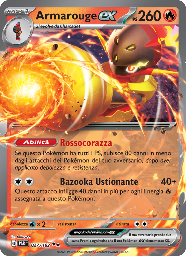Armarouge-ex 027/266 — Paradosso Temporale (Italian Pokémon TCG card)