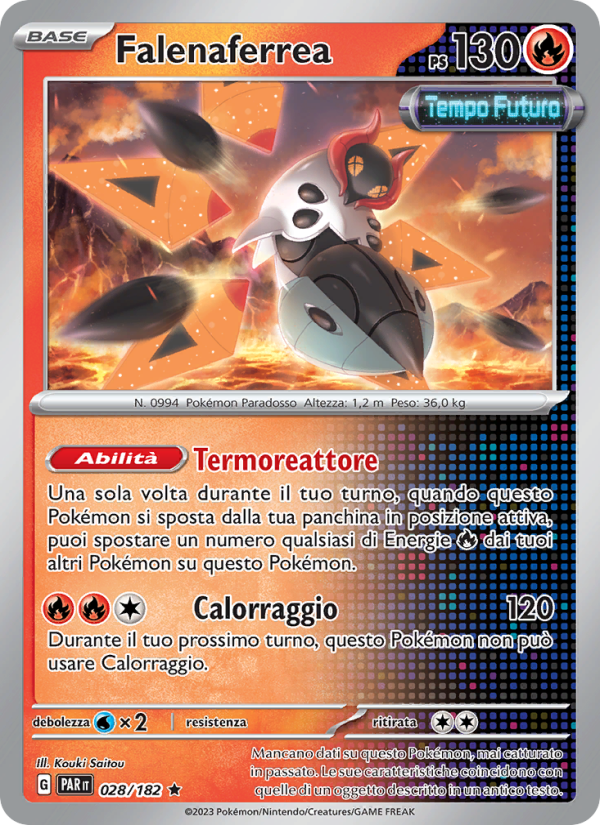 Falenaferrea 028/266 — Paradosso Temporale (Italian Pokémon TCG card)
