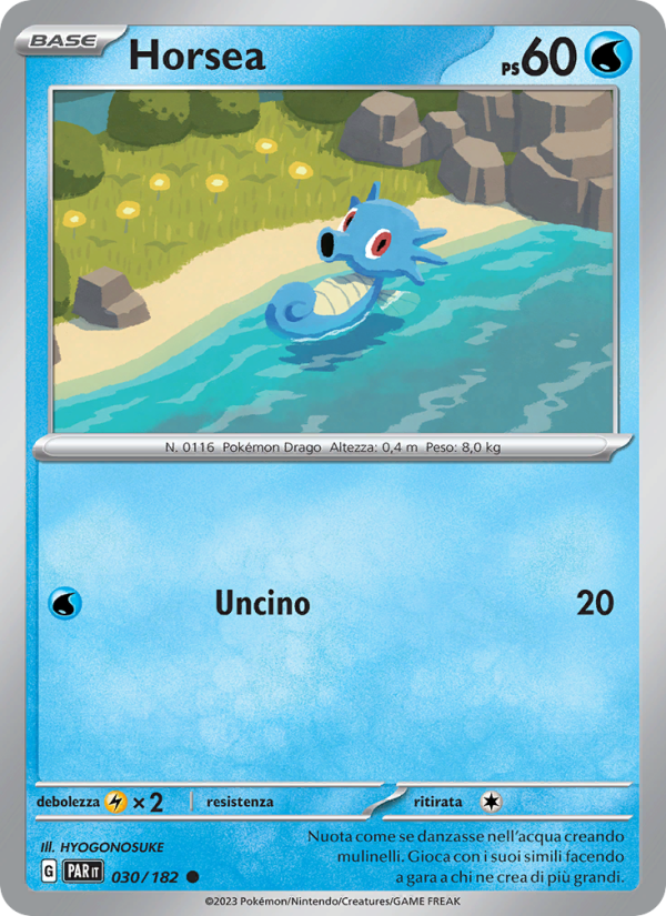 Horsea 030/266 — Paradosso Temporale (Italian Pokémon TCG card)