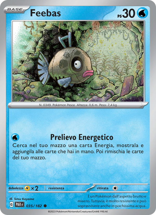 Feebas 035/266 — Paradox Rift (Italian Pokémon TCG card)