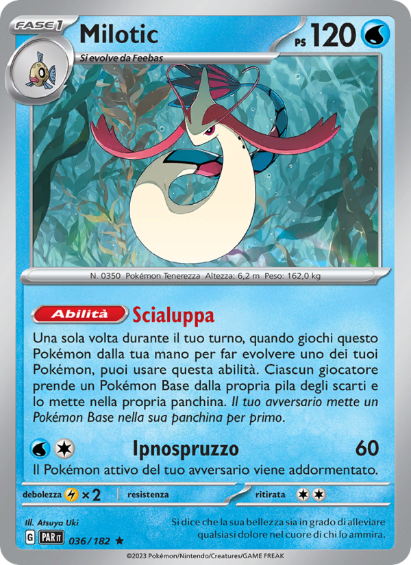 Milotic 036/266 — Paradosso Temporale (Italian Pokémon TCG card)