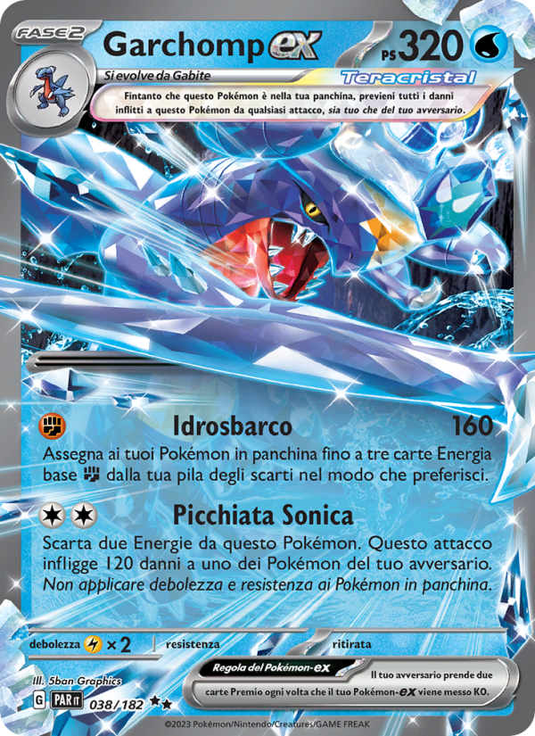Garchomp-ex 038/266 — Paradosso Temporale (Italian Pokémon TCG card)