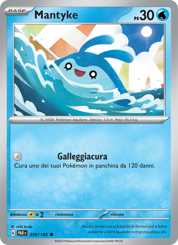 Mantyke 039/266 — Paradosso Temporale (Italian Pokémon TCG card)