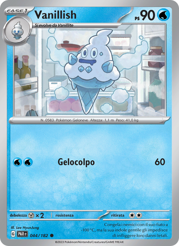 Vanillish 044/266 — Paradosso Temporale (Italian Pokémon TCG card)