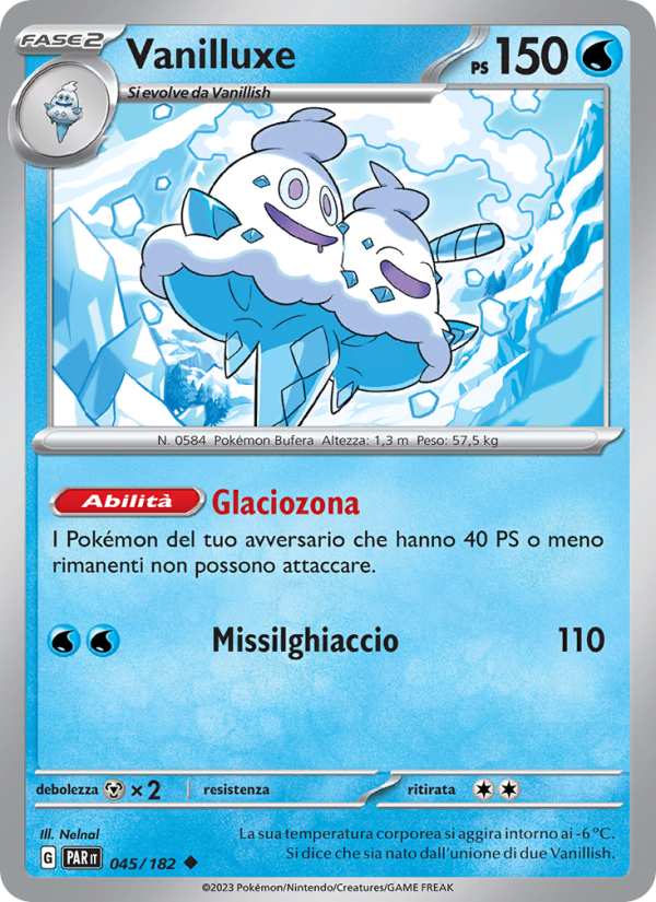 Vanilluxe 045/266 — Paradosso Temporale (Italian Pokémon TCG card)