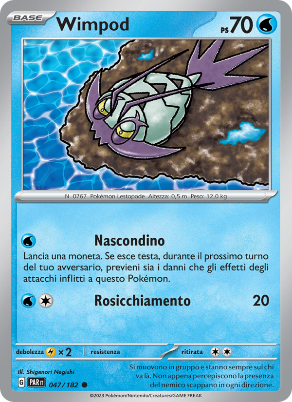 Wimpod 047/266 — Paradosso Temporale (Italian Pokémon TCG card)