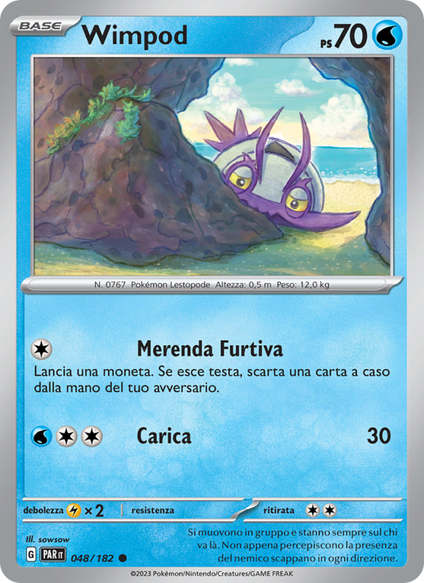 Wimpod 048/266 — Paradosso Temporale (Italian Pokémon TCG card)