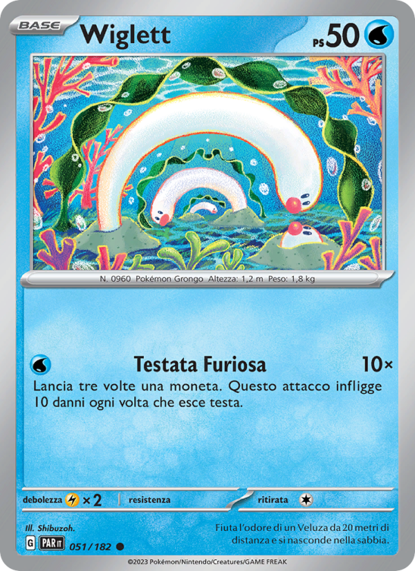 Wiglett 051/266 — Paradosso Temporale (Italian Pokémon TCG card)