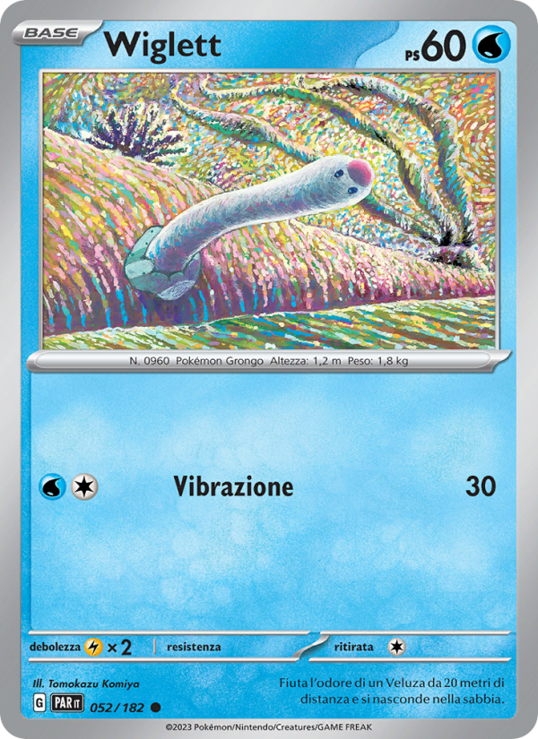 Wiglett 052/266 — Paradosso Temporale (Italian Pokémon TCG card)