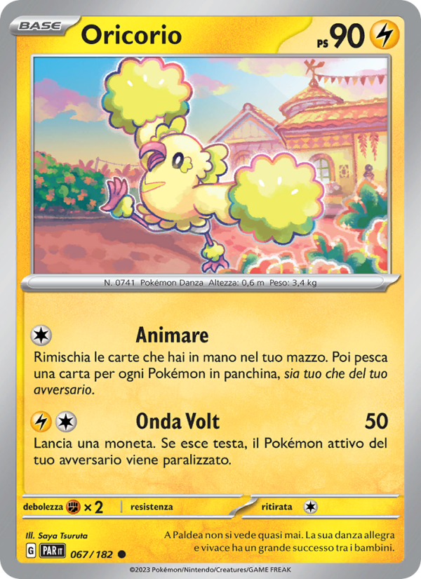 Oricorio 067/266 — Paradosso Temporale (Italian Pokémon TCG card)