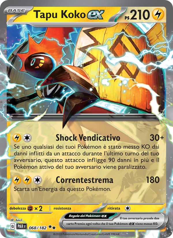 Tapu Koko-ex 068/266 — Paradosso Temporale (Italian Pokémon TCG card)