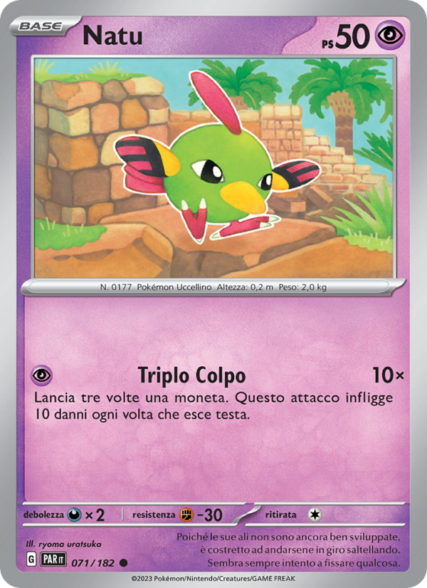 Natu 071/266 — Paradosso Temporale (Italian Pokémon TCG card)