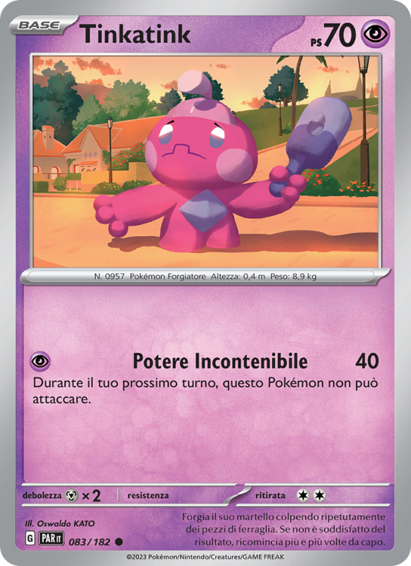 Tinkatink 083/266 — Paradosso Temporale (Italian Pokémon TCG card)