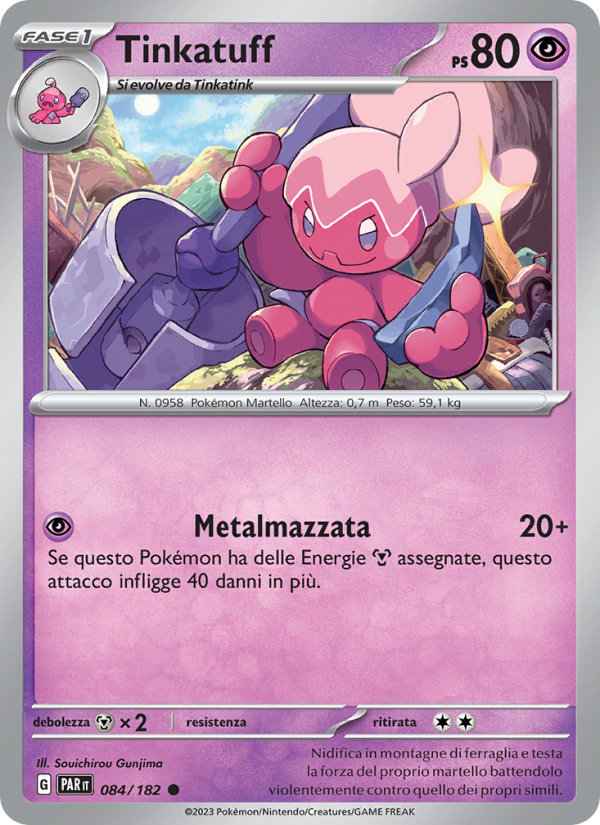Tinkatuff 084/266 — Paradosso Temporale (Italian Pokémon TCG card)