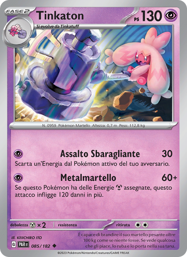 Tinkaton 085/266 — Paradosso Temporale (Italian Pokémon TCG card)