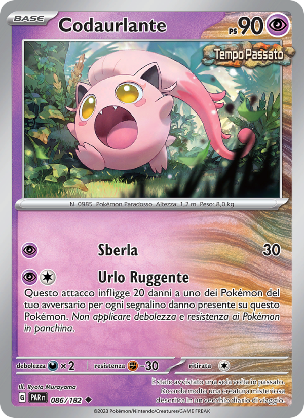 Codaurlante 086/266 — Paradosso Temporale (Italian Pokémon TCG card)