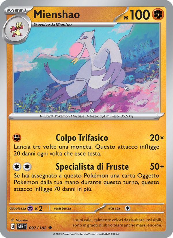 Mienshao 097/266 — Paradosso Temporale (Italian Pokémon TCG card)