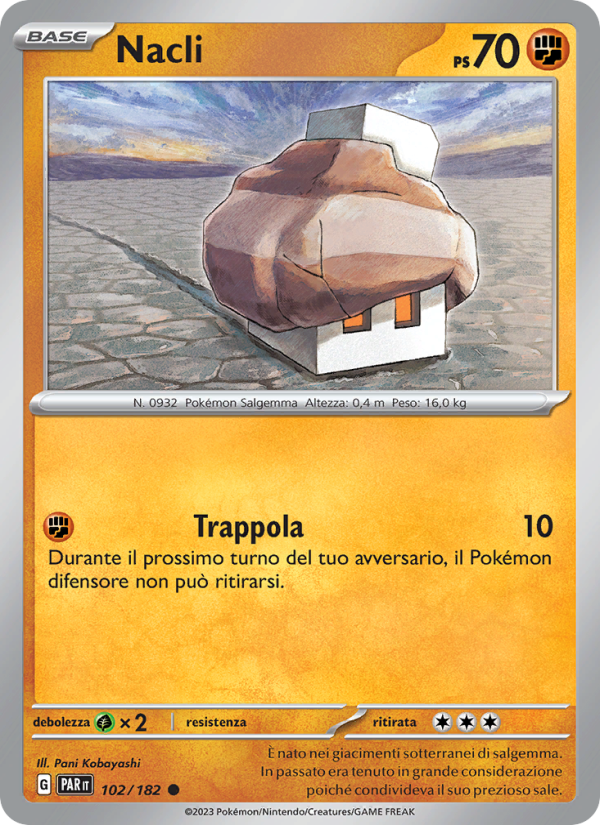 Nacli 102/266 — Paradosso Temporale (Italian Pokémon TCG card)