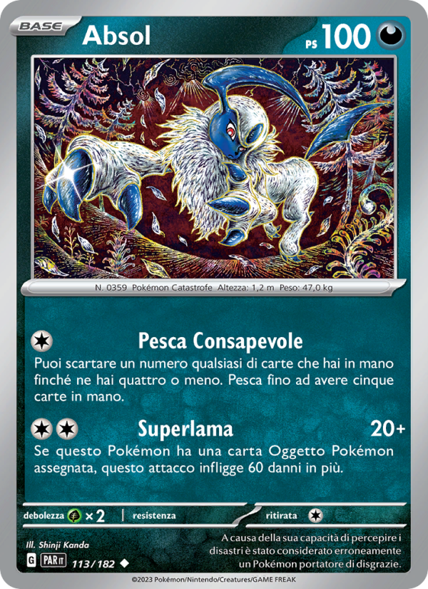 Absol 113/266 — Paradosso Temporale (Italian Pokémon TCG card)