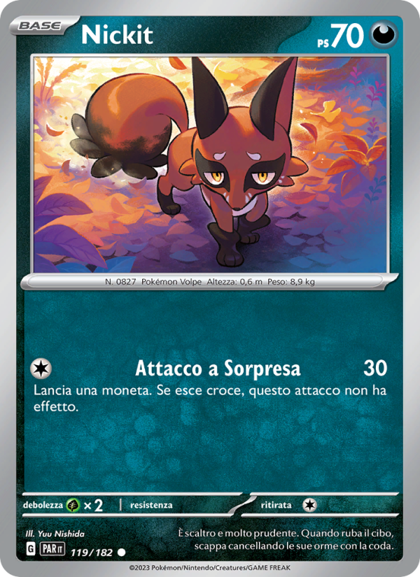 Nickit 119/266 — Paradosso Temporale (Italian Pokémon TCG card)