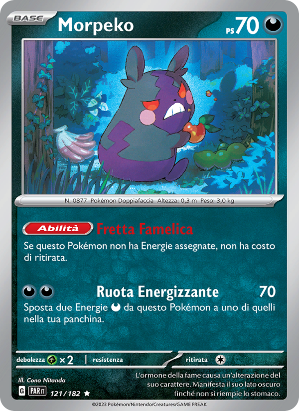 Morpeko 121/266 — Paradosso Temporale (Italian Pokémon TCG card)