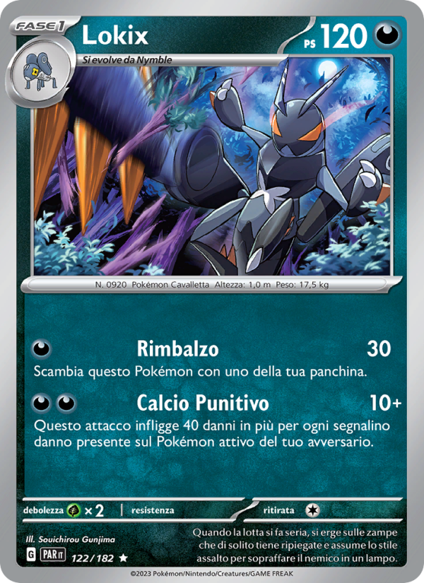 Lokix 122/266 — Paradosso Temporale (Italian Pokémon TCG card)