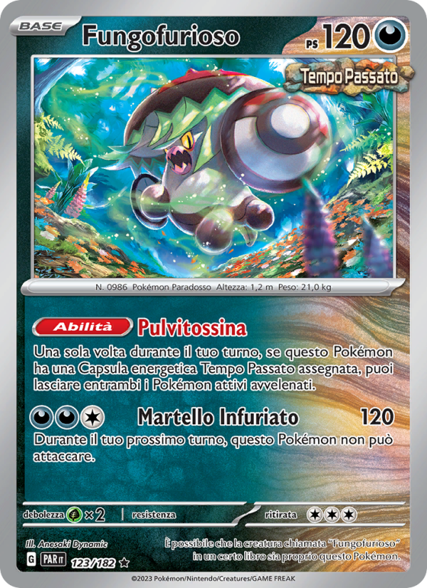 Fungofurioso 123/266 — Paradosso Temporale (Italian Pokémon TCG card)