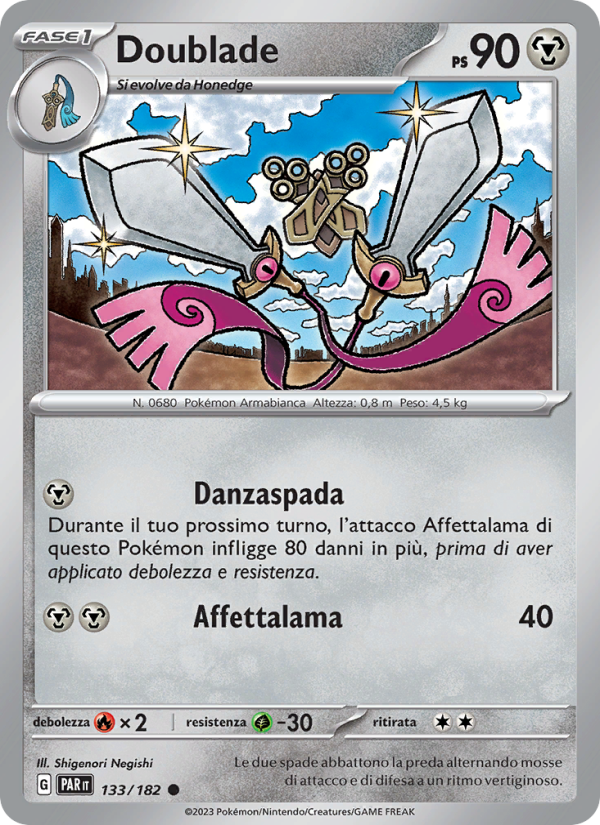 Doublade 133/266 — Paradosso Temporale (Italian Pokémon TCG card)