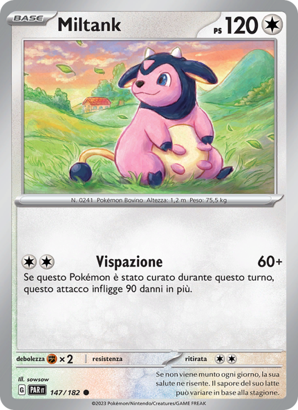 Miltank 147/266 — Paradosso Temporale (Italian Pokémon TCG card)