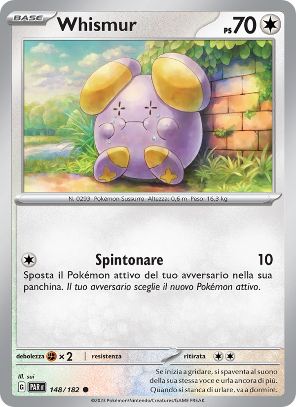 Whismur 148/266 — Paradosso Temporale (Italian Pokémon TCG card)