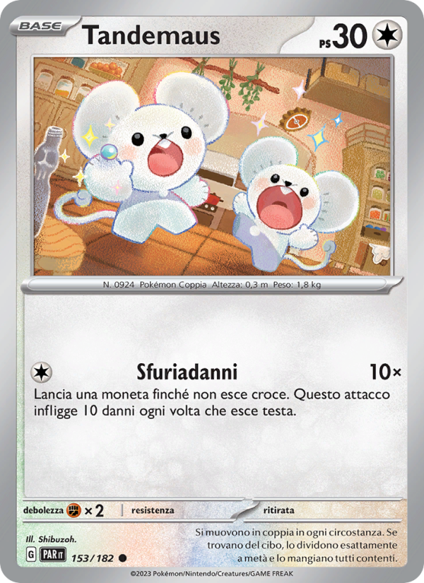 Tandemaus 153/266 — Paradosso Temporale (Italian Pokémon TCG card)