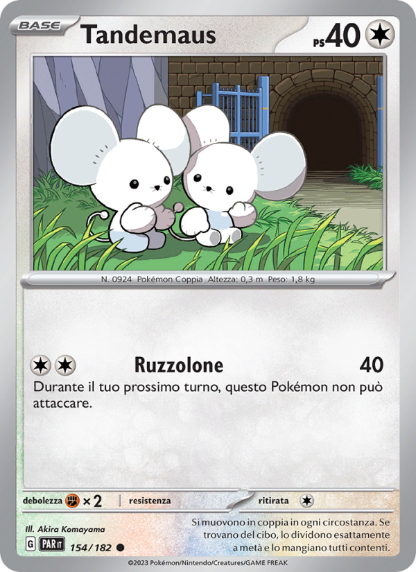 Tandemaus 154/266 — Paradosso Temporale (Italian Pokémon TCG card)